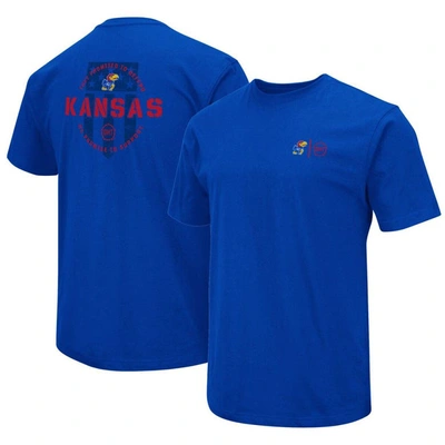 Shop Colosseum Royal Kansas Jayhawks Oht Military Appreciation T-shirt