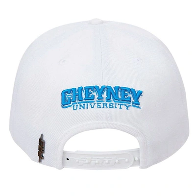 Shop Pro Standard White Cheyney Wolves Mascot Evergreen Wool Snapback Hat