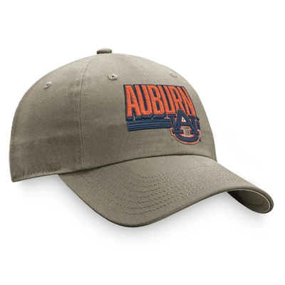 Shop Top Of The World Khaki Auburn Tigers Slice Adjustable Hat