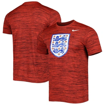 Shop Nike Red England National Team Primary Logo Velocity Legend Performance T-shirt