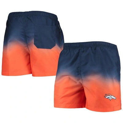 Shop Foco Navy/ Denver Broncos Dip-dye Swim Shorts
