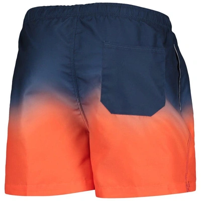 Shop Foco Navy/ Denver Broncos Dip-dye Swim Shorts