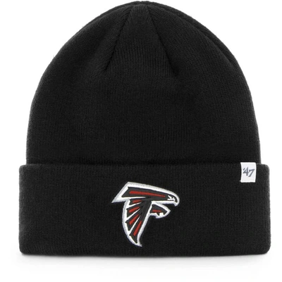 Shop 47 Youth ' Black Atlanta Falcons Basic Cuffed Knit Hat