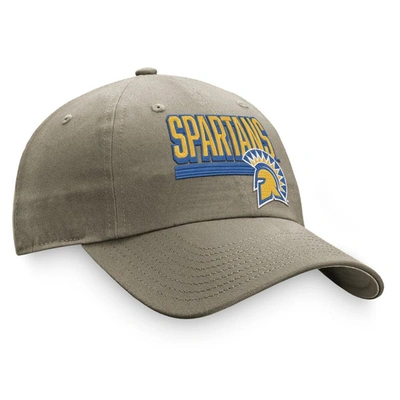 Shop Top Of The World Khaki San Jose State Spartans Slice Adjustable Hat