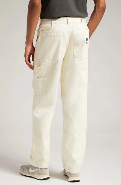 Shop Palmes Broom Organic Cotton Twill Pants In Off-white