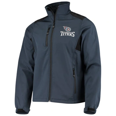 Shop Dunbrooke Navy Tennessee Titans Circle Softshell Fleece Full-zip Jacket