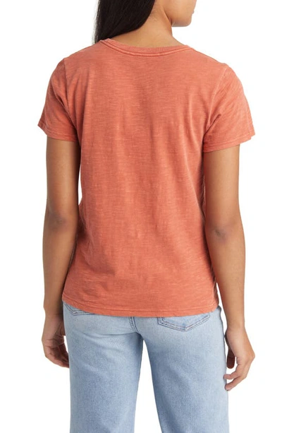 Shop Lucky Brand Shine On Graphic T-shirt In Burnt Brick