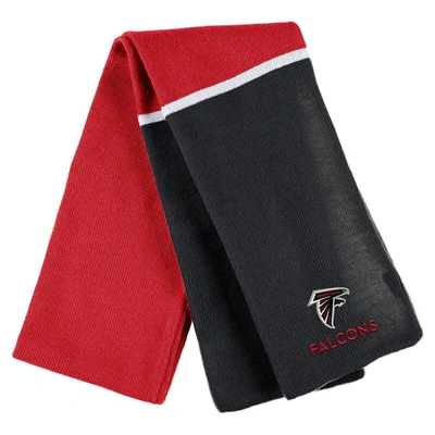 Wear By Erin Andrews Red Atlanta Falcons Colorblock Cuffed Knit Hat With Pom And Scarf Set In Red