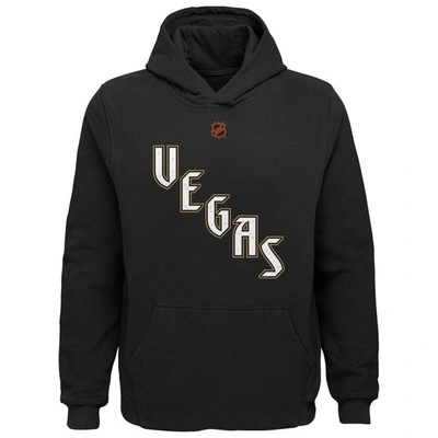 Shop Outerstuff Youth Black Vegas Golden Knights Special Edition 2.0 Primary Logo Fleece Pullover Hoodie
