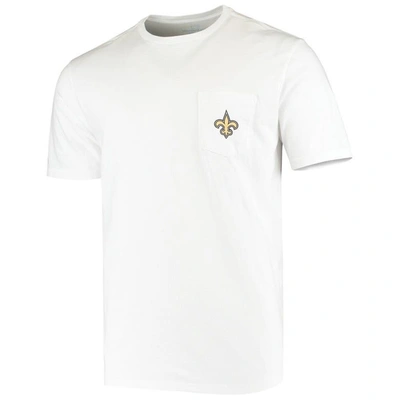 Shop Vineyard Vines White New Orleans Saints Team Whale Helmet T-shirt