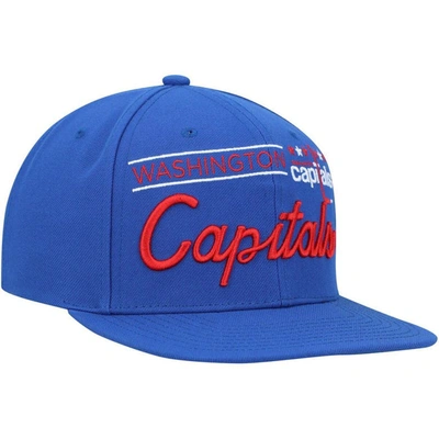 Shop Mitchell & Ness Blue Washington Capitals Retro Lock Up Snapback Hat