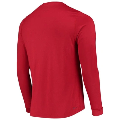 Shop Adidas Originals Adidas Red Chicago Fire Vintage Performance Long Sleeve T-shirt