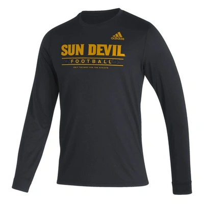 Shop Adidas Originals Adidas Black Arizona State Sun Devils Sideline Creator Practice Aeroready Long Sleeve T-shirt