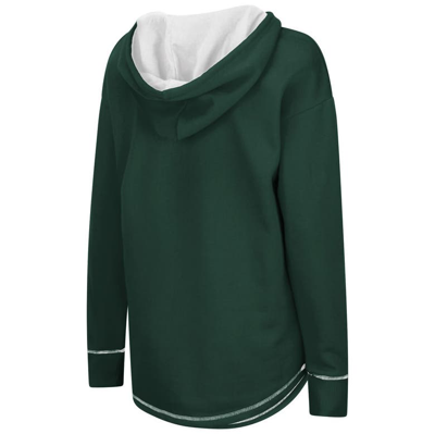 Shop Colosseum Green Michigan State Spartans Tunic Pullover Hoodie
