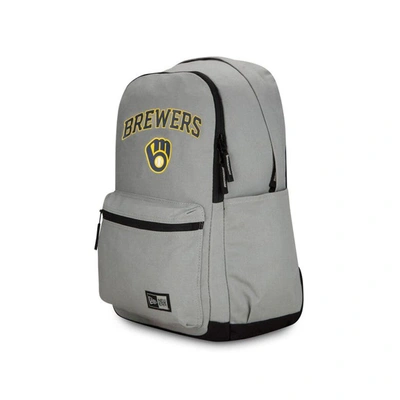 Shop New Era Milwaukee Brewers Throwback Backpack In Gray
