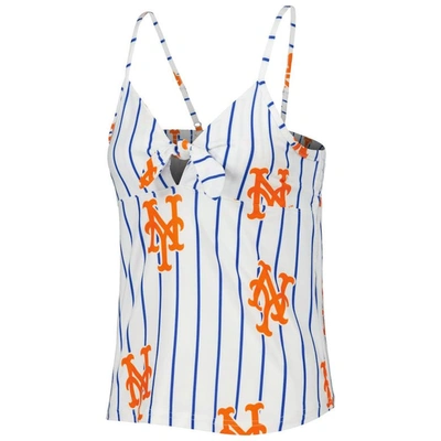 Concepts Sport White New York Mets Reel Allover Print Tank Top & Shorts Sleep Set In White
