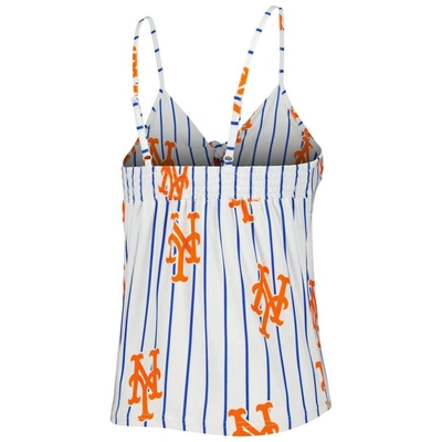 Concepts Sport White New York Mets Reel Allover Print Tank Top & Shorts Sleep Set In White