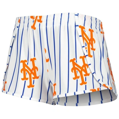 Concepts Sport White New York Mets Reel Allover Print Tank Top & Shorts Sleep Set In White