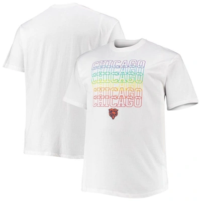 Shop Fanatics Branded White Chicago Bears Big & Tall City Pride T-shirt