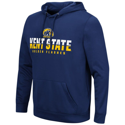 Colosseum Navy Kent State Golden Flashes Lantern Pullover Hoodie In Navy
