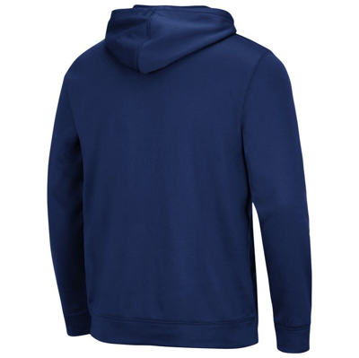 Colosseum Navy Kent State Golden Flashes Lantern Pullover Hoodie In Navy