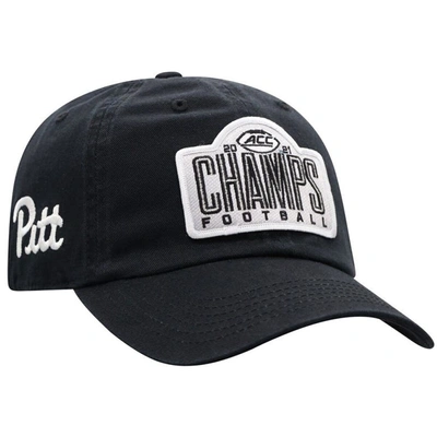 Shop Top Of The World Black Pitt Panthers 2021 Acc Football Conference Champions Locker Room Crew Adjusta
