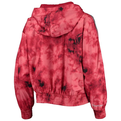 Shop Mitchell & Ness Red Chicago Bulls Galaxy Sublimated Windbreaker Pullover Full-zip Hoodie