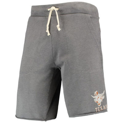 Shop Alternative Apparel Heathered Gray  Texas Longhorns Victory Lounge Shorts In Heather Gray