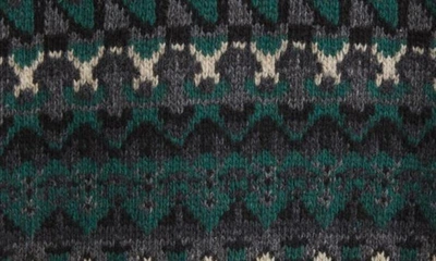 Shop Closed Fair Isle Wool Sweater In Fern Green