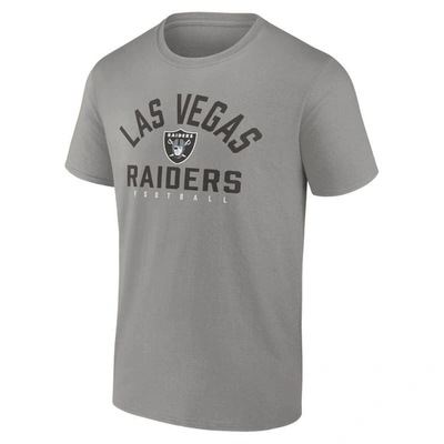 Fanatics Branded Black/silver Las Vegas Raiders Player Pack T-shirt Combo Set In Black