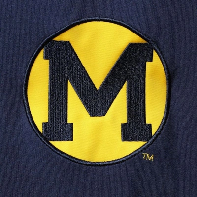 Shop Mitchell & Ness Navy/maize Michigan Wolverines Play By Play 2.0 T-shirt