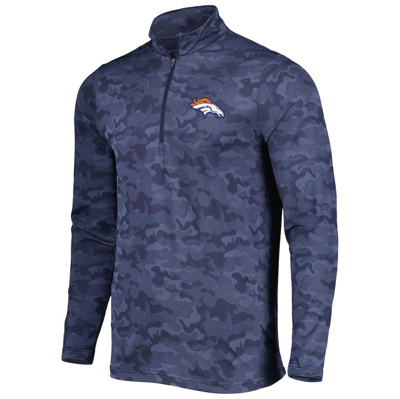 Shop Antigua Navy Denver Broncos Brigade Quarter-zip Sweatshirt