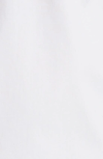 Shop Nordstrom Trim Fit Stripe Tech-smart Coolmax® Non-iron Dress Shirt In White