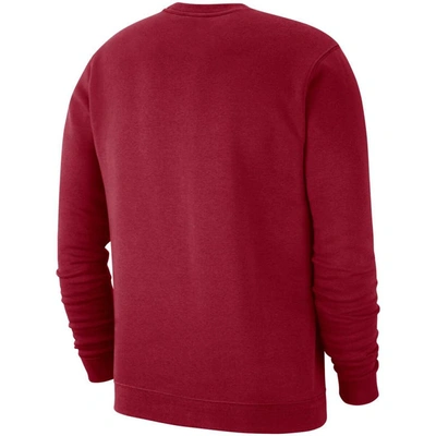 Shop Nike Crimson Oklahoma Sooners Club Fleece Sweatshirt