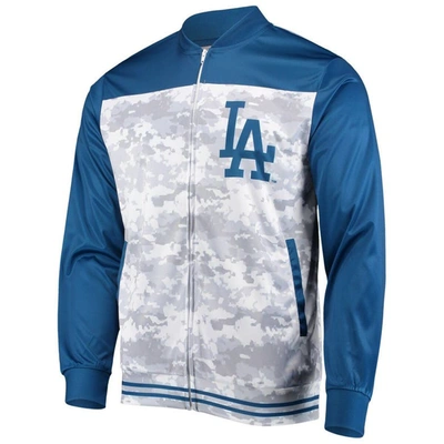 Shop Stitches Royal Los Angeles Dodgers Camo Full-zip Jacket