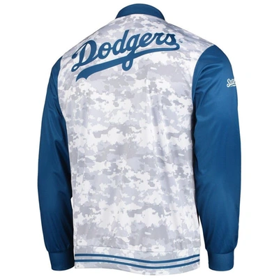 Shop Stitches Royal Los Angeles Dodgers Camo Full-zip Jacket