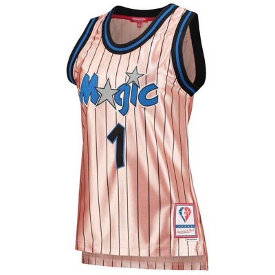 Mitchell & Ness Penny Hardaway Pink Orlando Magic 75th Anniversary Rose Gold 1993 Swingman Jersey In Pink