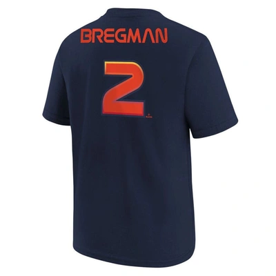 Shop Nike Youth  Alex Bregman Navy Houston Astros City Connect Name & Number T-shirt