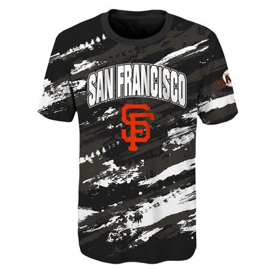 Shop Outerstuff Youth Black San Francisco Giants Stealing Home T-shirt