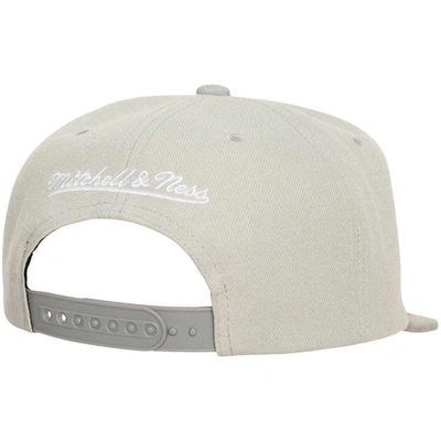 Shop Mitchell & Ness Gray Golden State Warriors Munch Time Snapback Hat