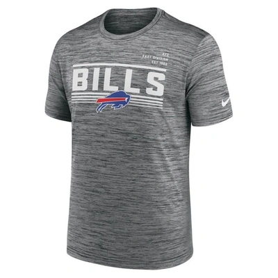 Shop Nike Gray Buffalo Bills Yardline Velocity Performance T-shirt