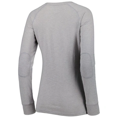Shop Boxercraft Gray Clemson Tigers Payton Elbow Patch Slub Raglan Long Sleeve T-shirt