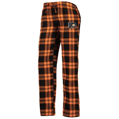 Shop Concepts Sport Black/orange Philadelphia Flyers Badge T-shirt & Pants Sleep Set