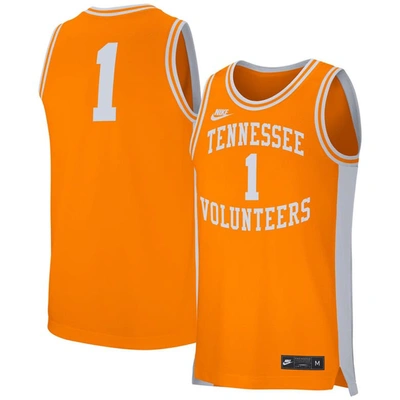 Shop Nike #1 Tennessee Orange Tennessee Volunteers Retro Replica Basketball Jersey