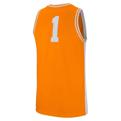 Shop Nike #1 Tennessee Orange Tennessee Volunteers Retro Replica Basketball Jersey