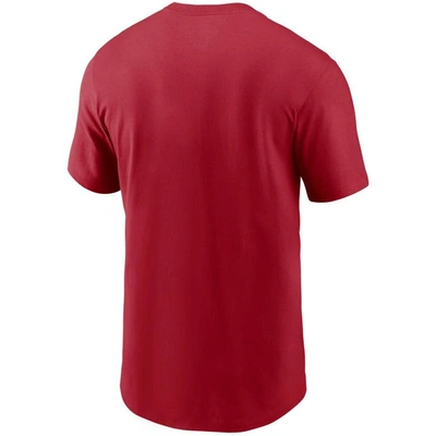 Shop Nike Red Los Angeles Angels Team Wordmark T-shirt