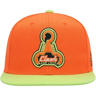 Shop Mitchell & Ness Orange San Jose Earthquakes Throwback Logo Snapback Hat