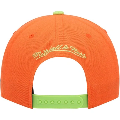 Shop Mitchell & Ness Orange San Jose Earthquakes Throwback Logo Snapback Hat