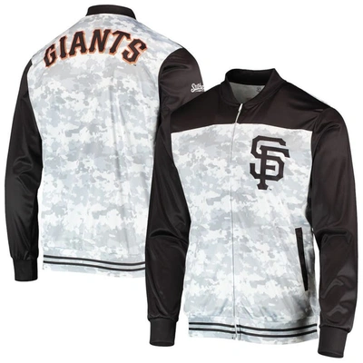 Shop Stitches Black San Francisco Giants Camo Full-zip Jacket