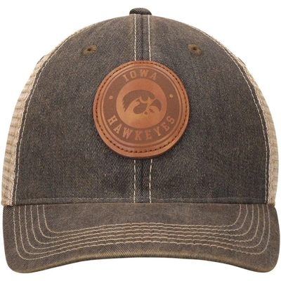 Shop Legacy Athletic Black Iowa Hawkeyes Target Old Favorite Trucker Snapback Hat